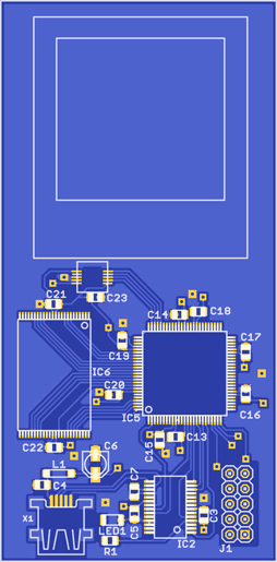 Top PCB layout