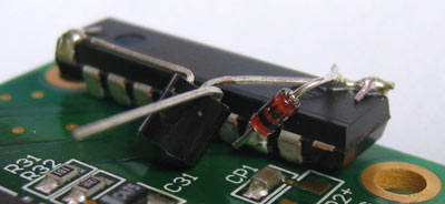 Zener diode soldered