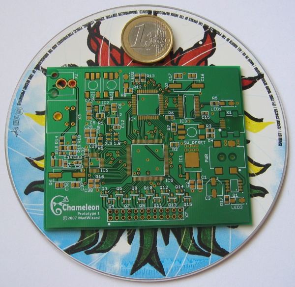 Chameleon PCB on a CD