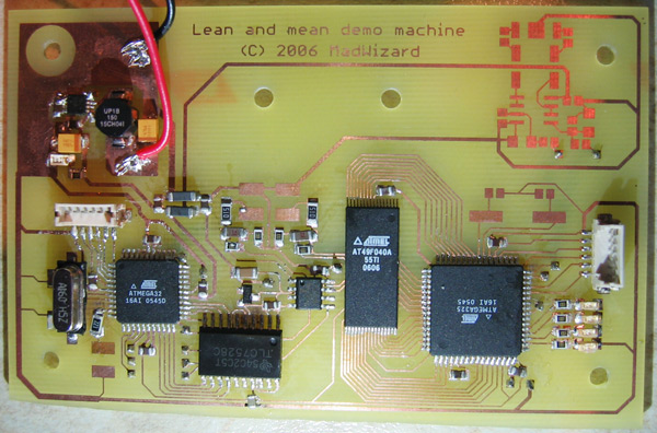 Modplayer PCB soldered