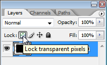 Transparency lock