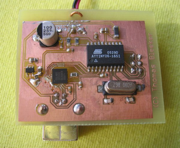 Power meter module PCB bottom